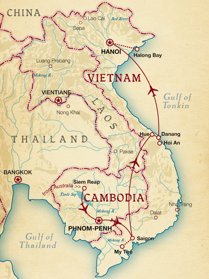 1 Chuan Map of Vietnam - Tailor-made Tours and Private Vacation ...